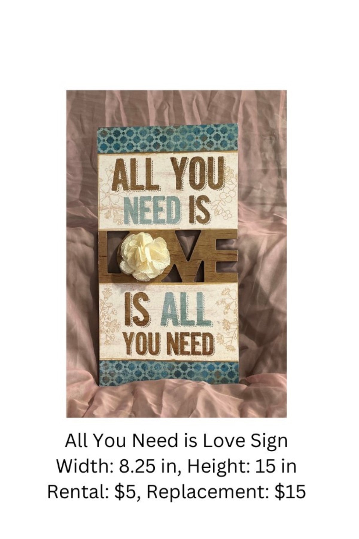 All you need is Love Sign