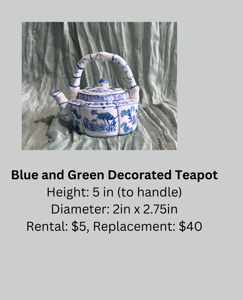 Blue and Green Teapot