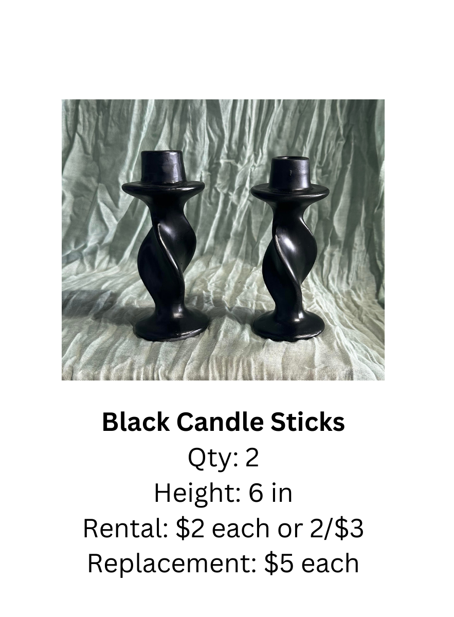 Black Candle Sticks