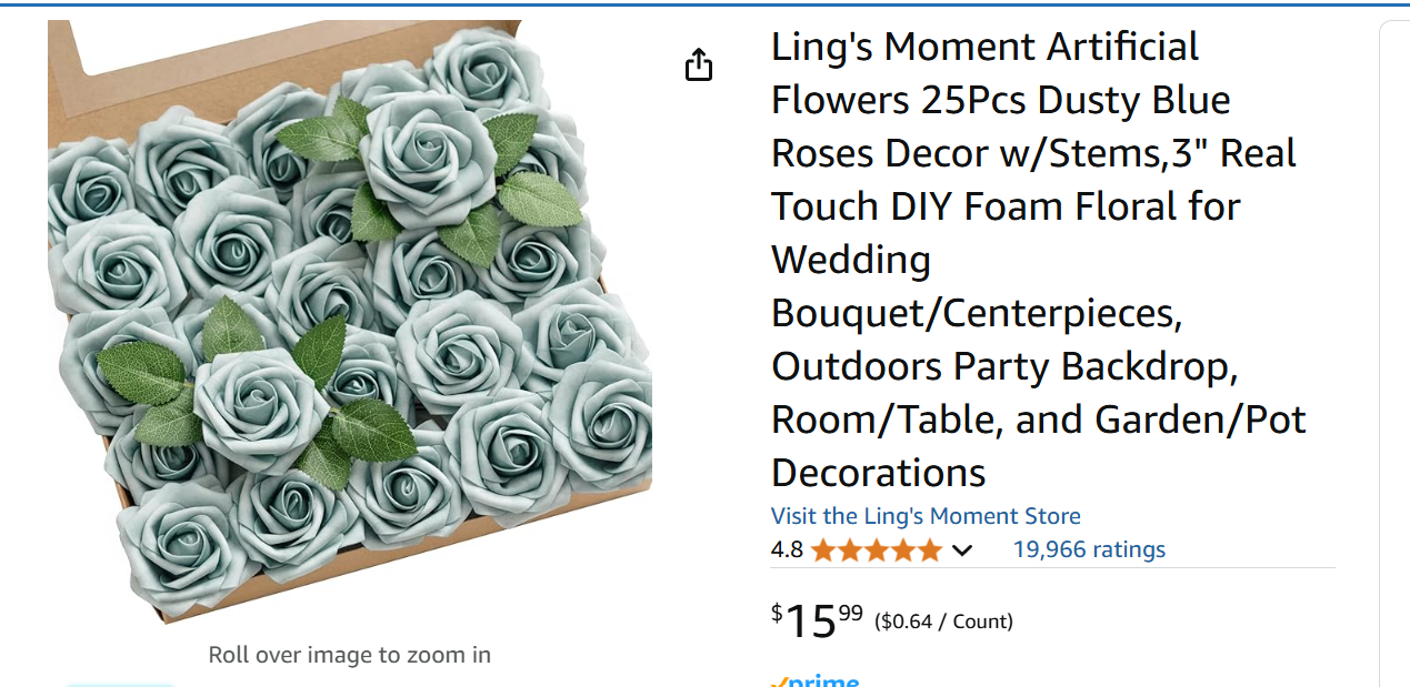 Dusty Blue Rose