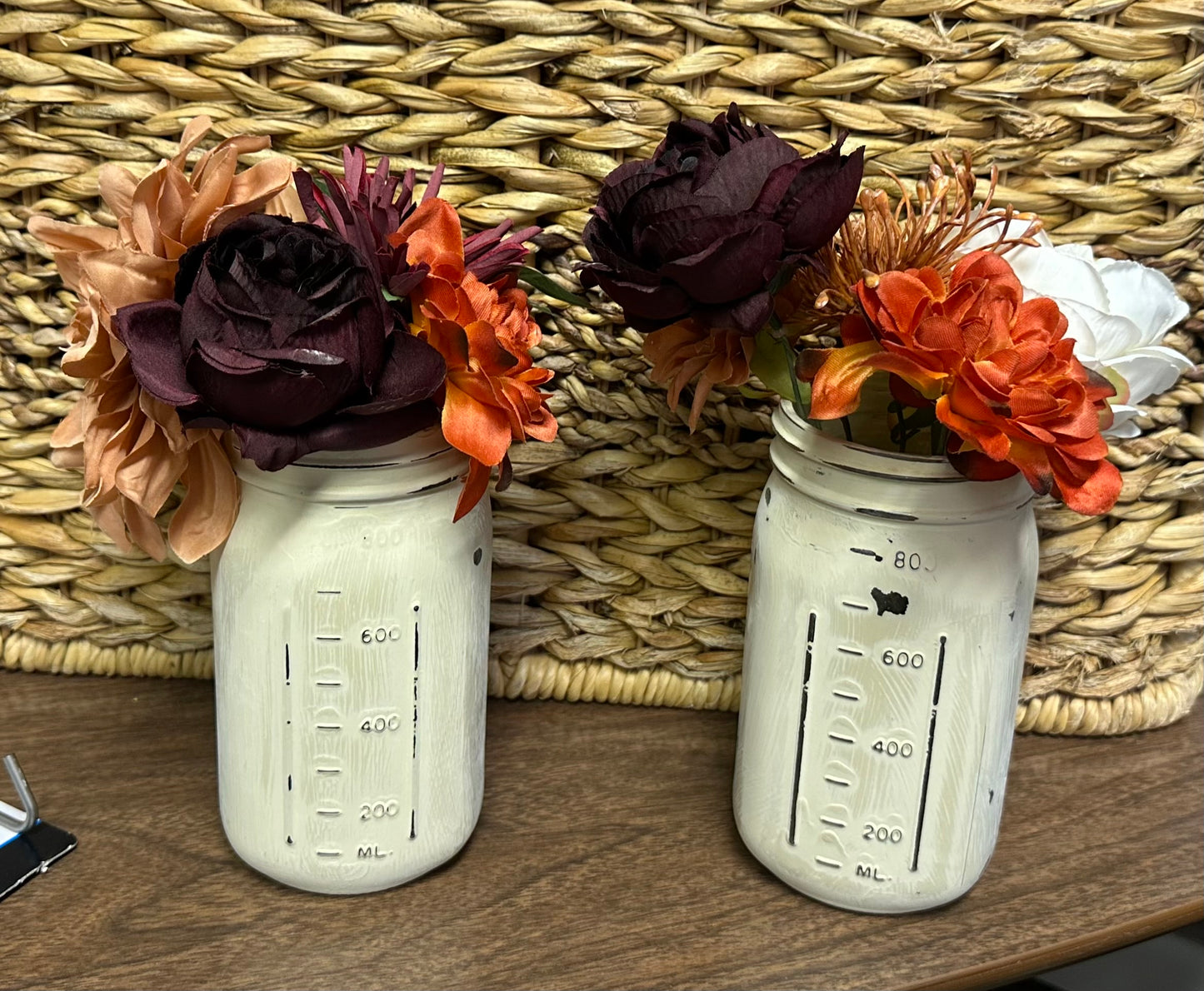Fall Mason Jar Centerpieces