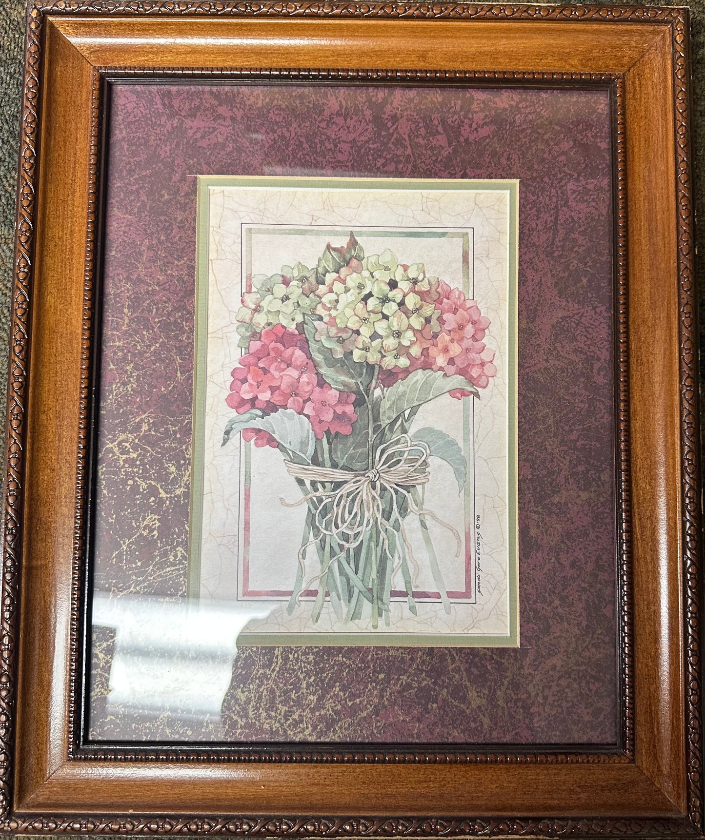 Sandi Gore Evans Yellow and Red Flowers