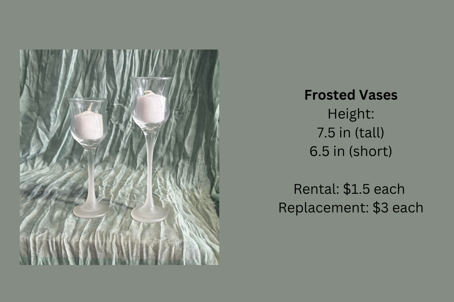 Frosted Vases