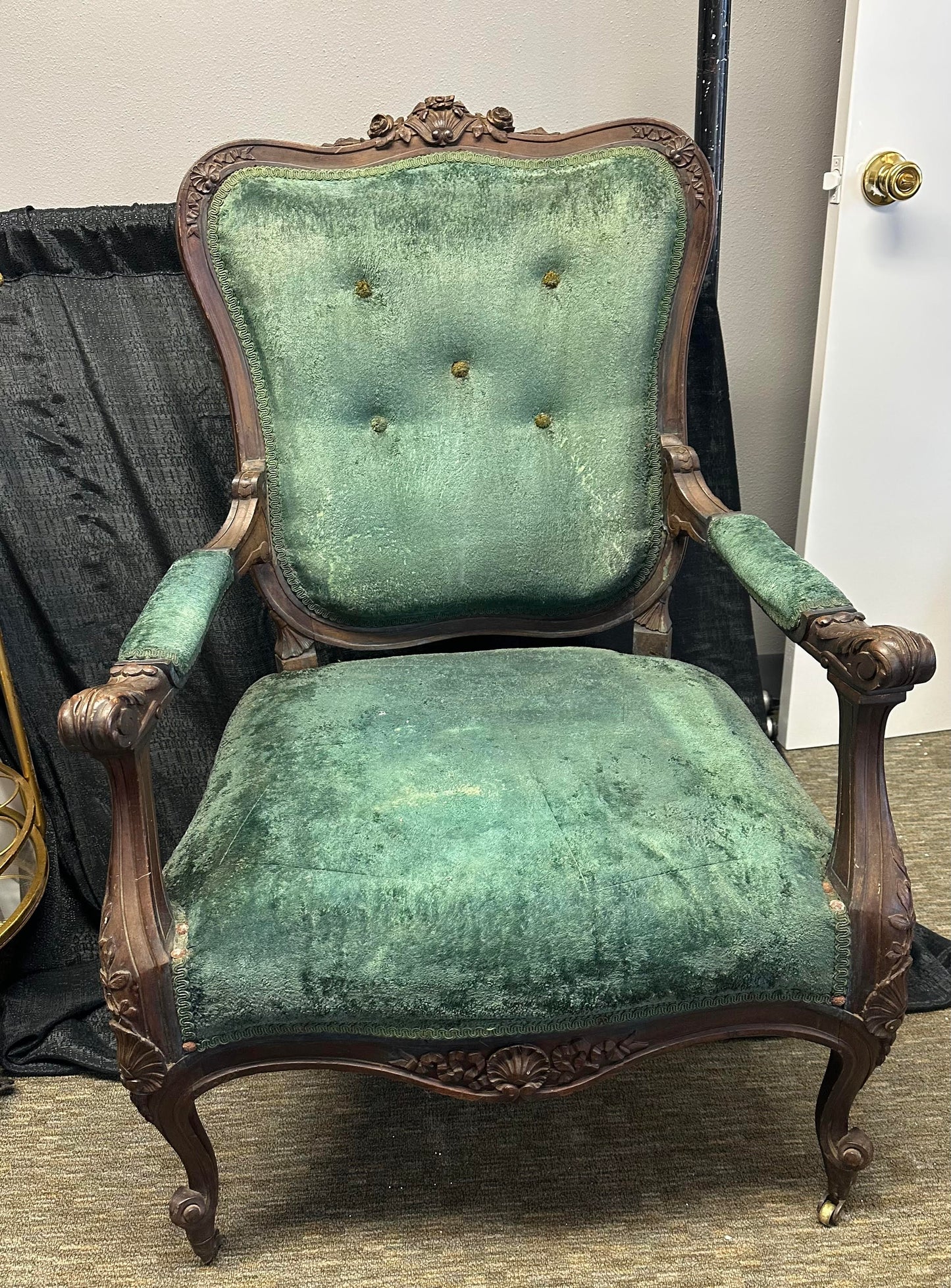 Green Antique Chair