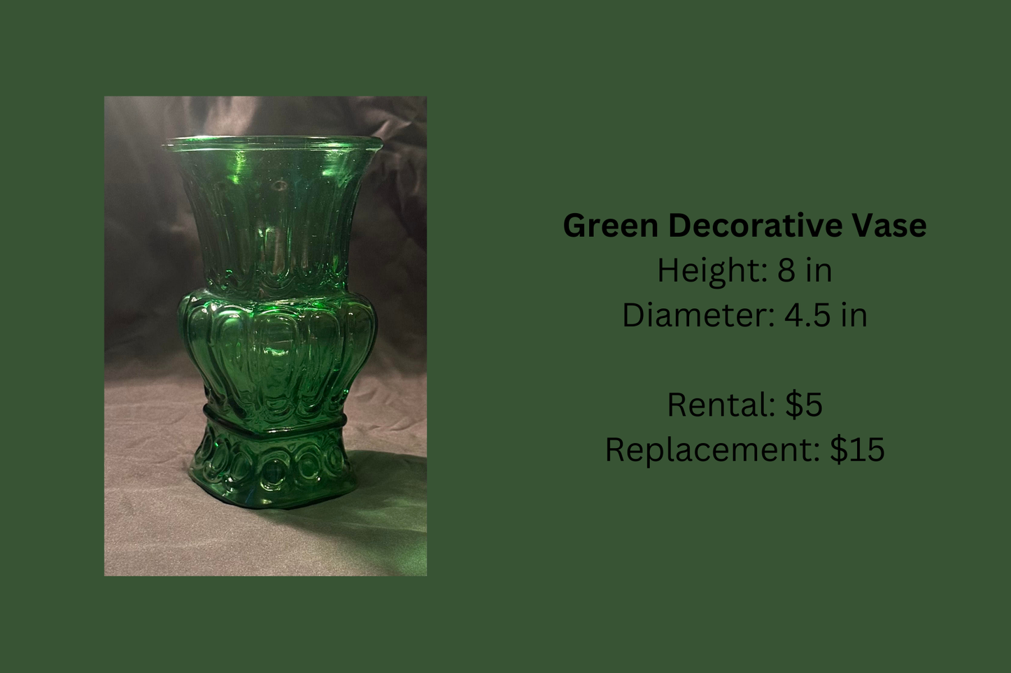 Green Decorative Vase