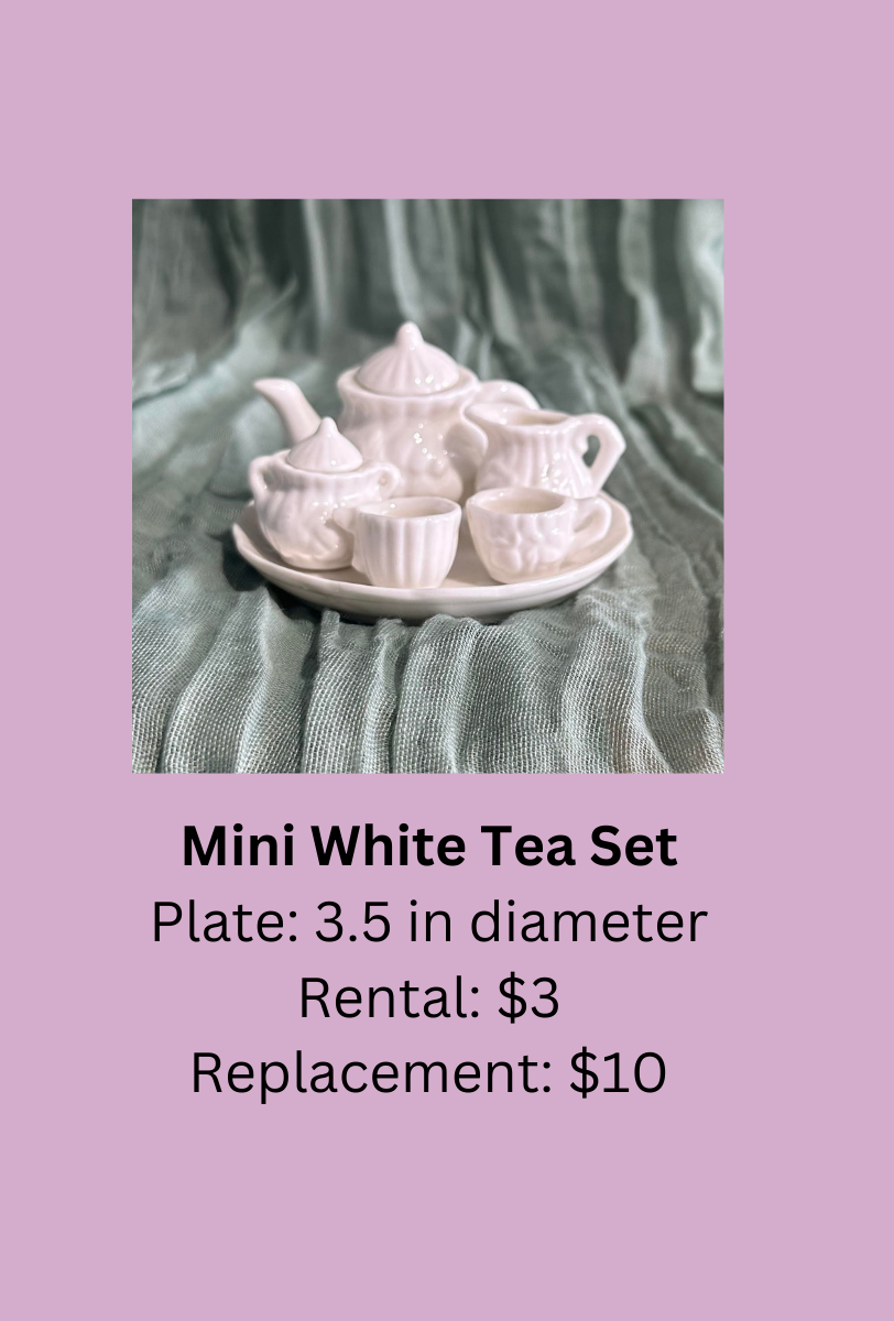 Mini White Tea Set