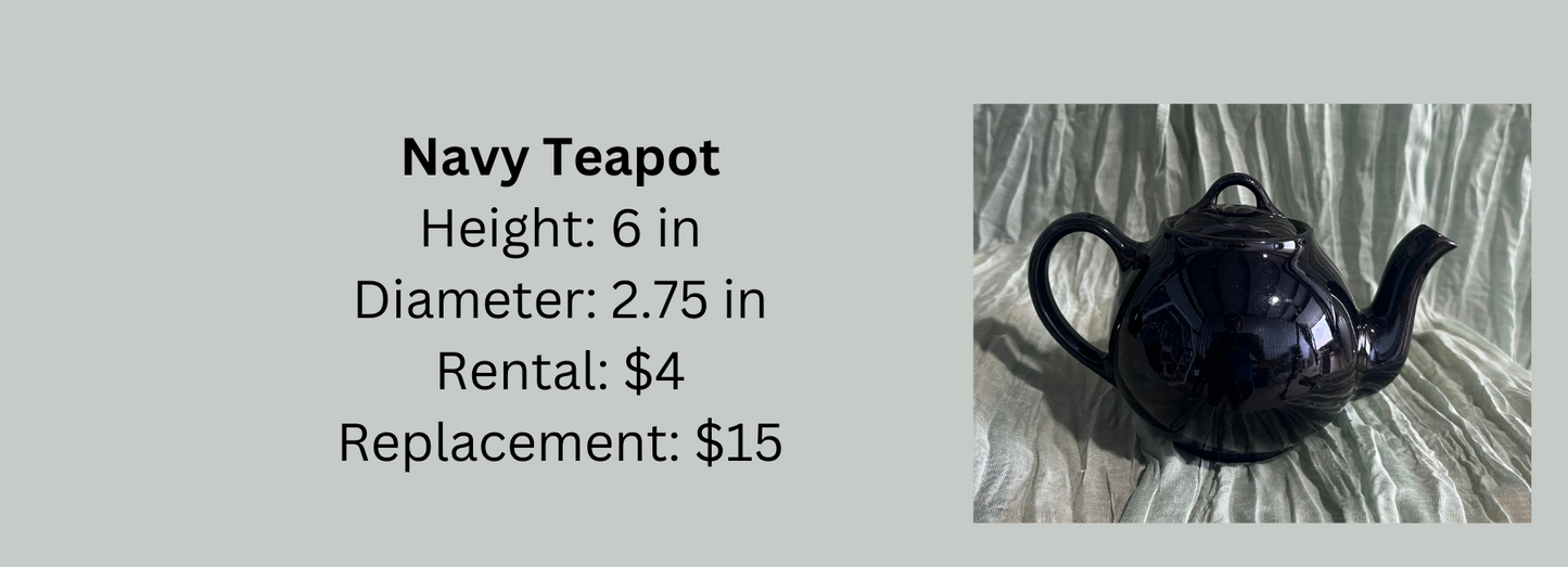 Navy Teapot