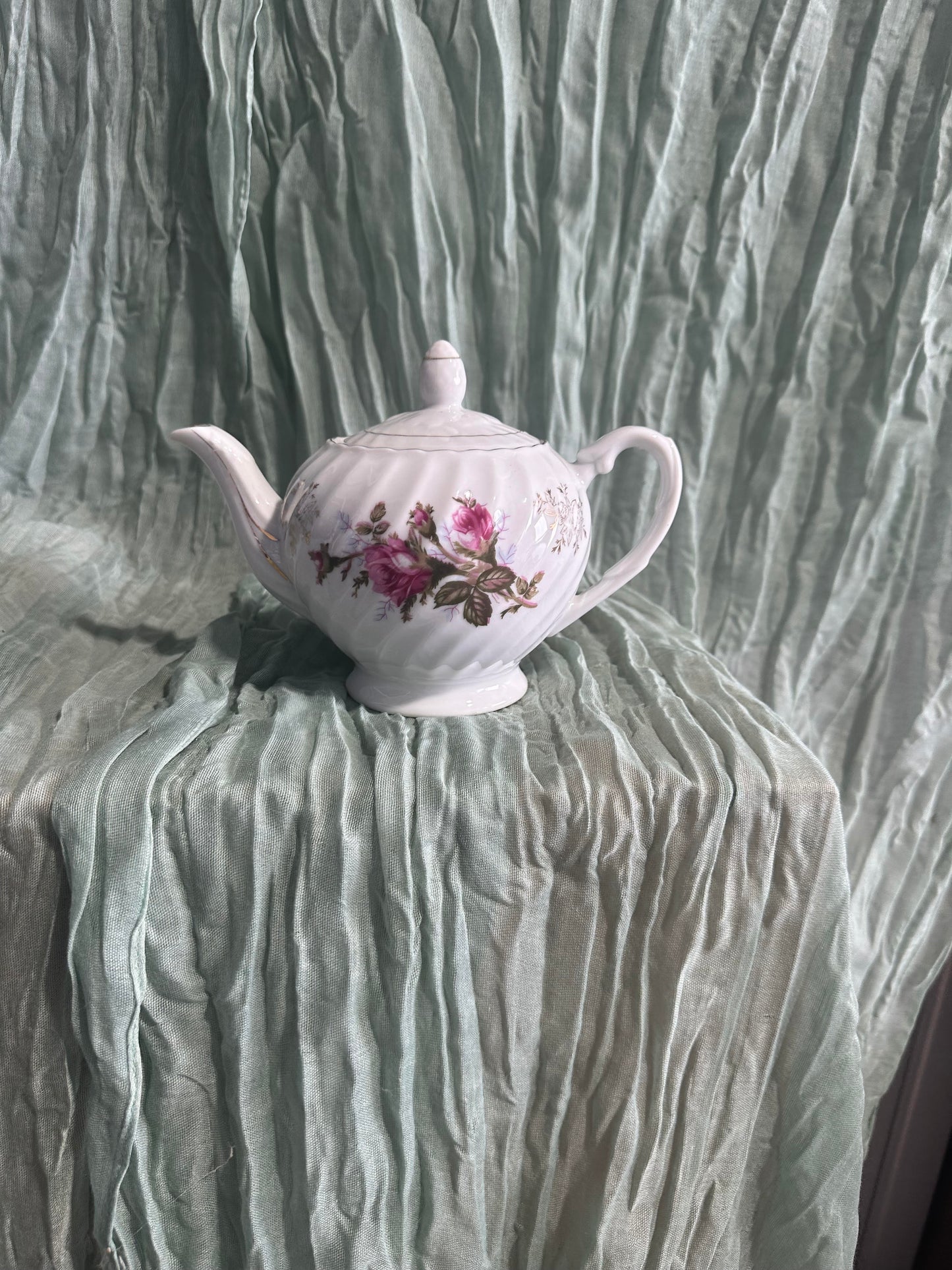 Pink Flower Teapot