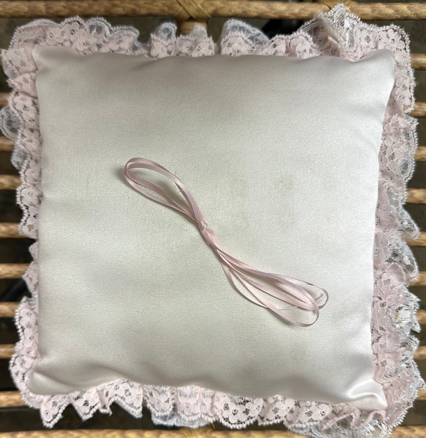 Pink Ring Bearer Pillow