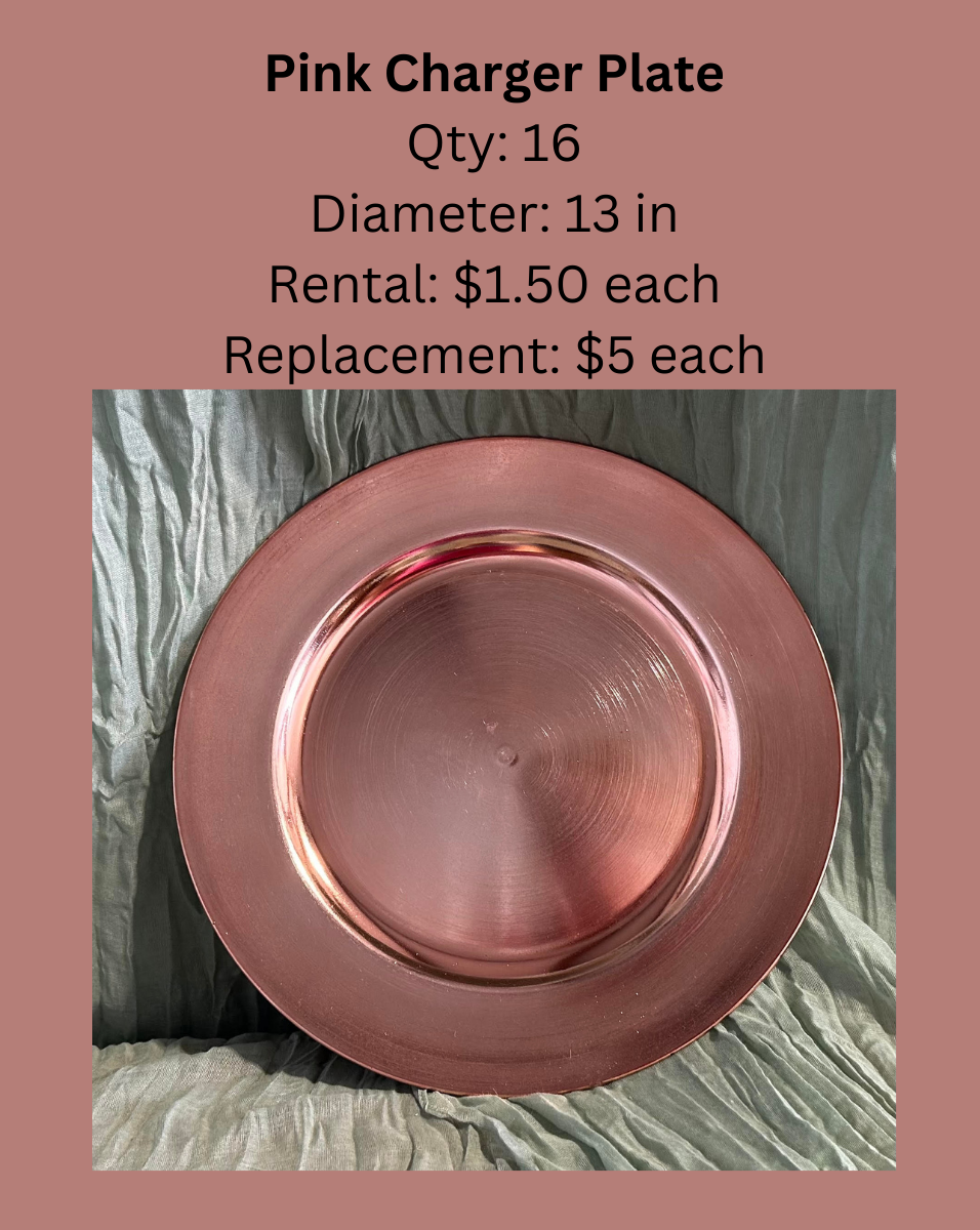Pink Charger Plate