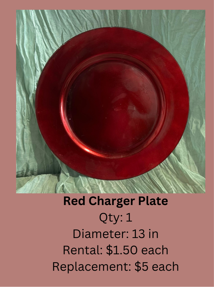 Red Charger Plate