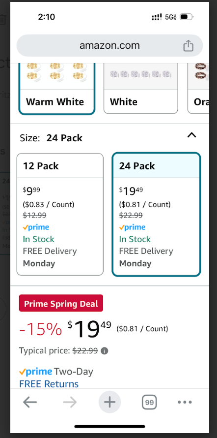 Fairy Lights 12 Pack