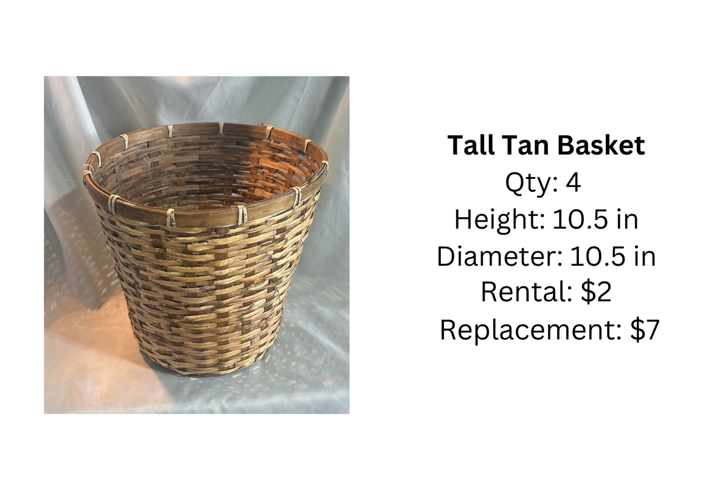 Tan Wicker Basket