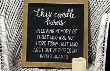 This Candle Burns Sign