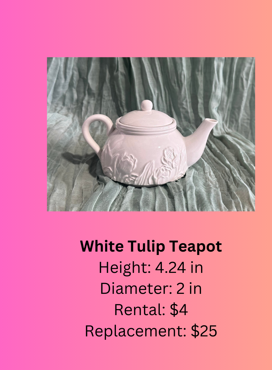 White Tulip Teapot