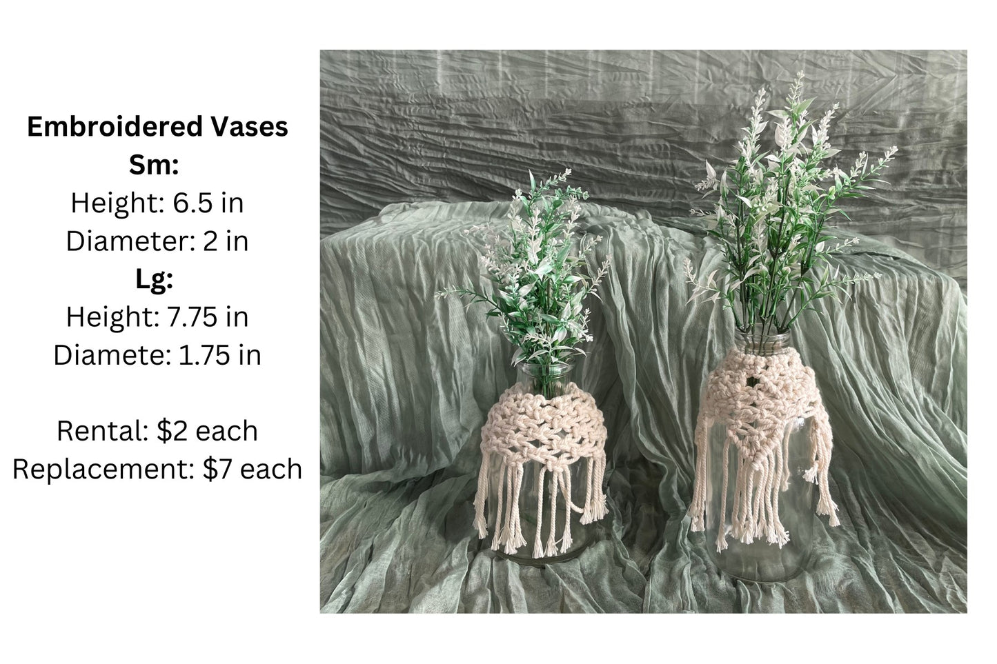 Embroidered Vases