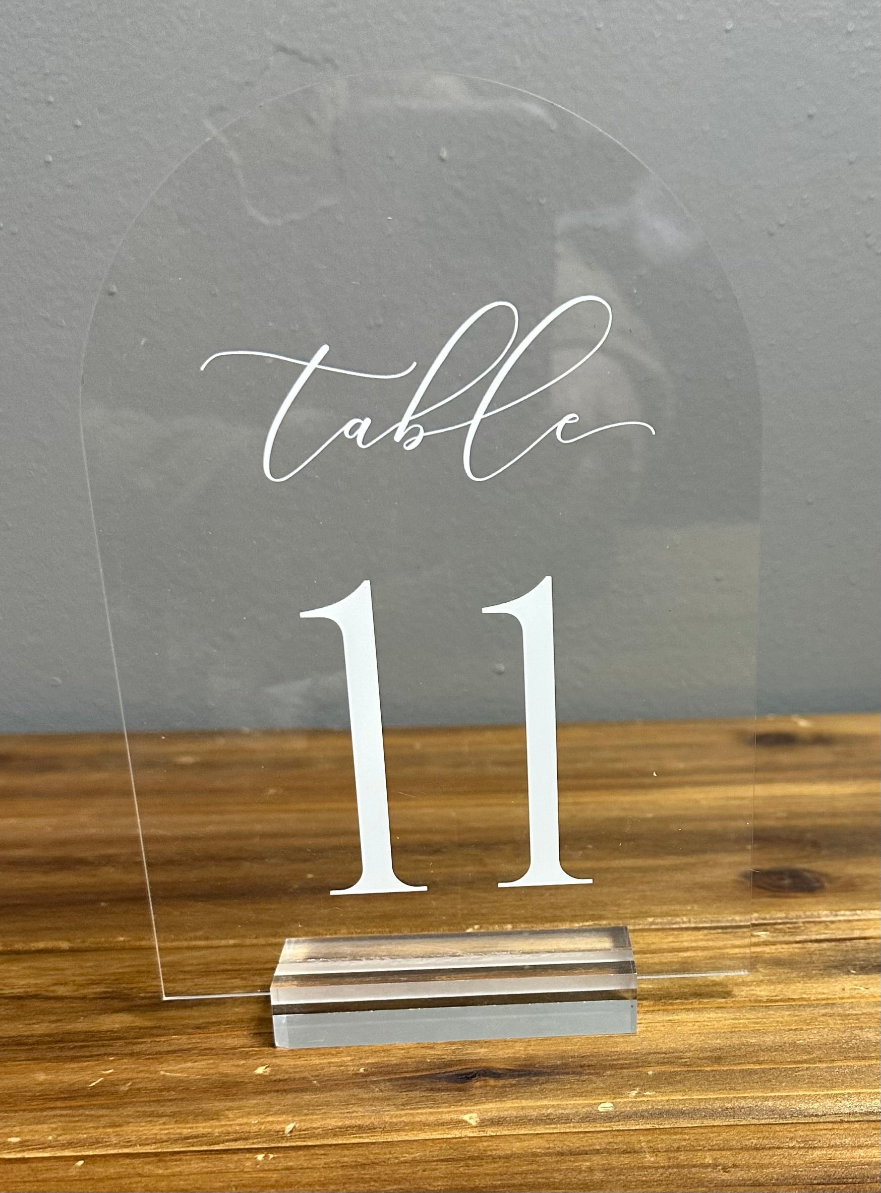 Rounded Table Numbers – Serendipity Event Rentals