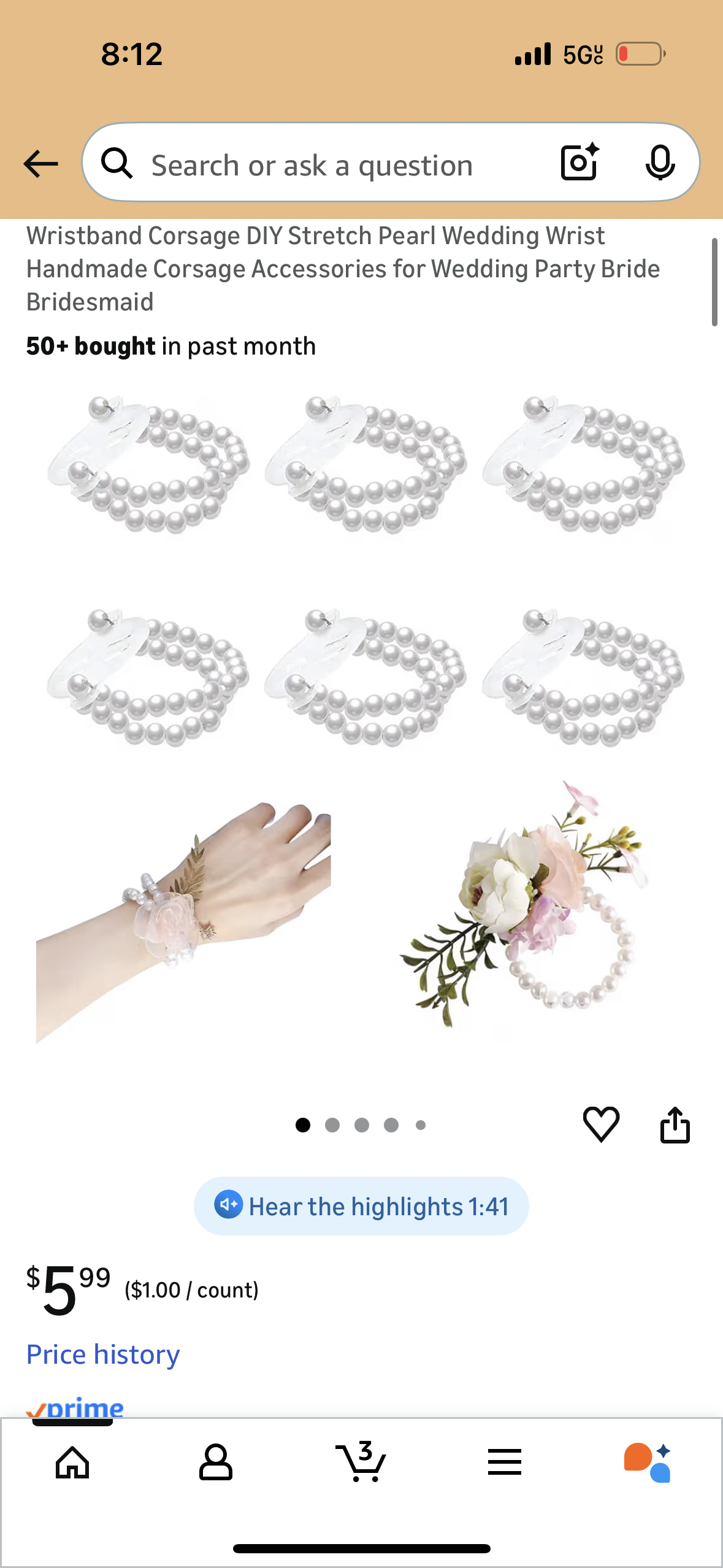 Pearl Wristlet