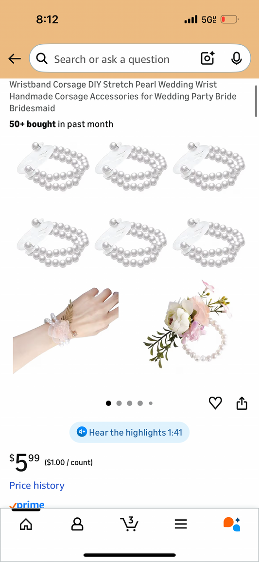 Pearl Wristlet