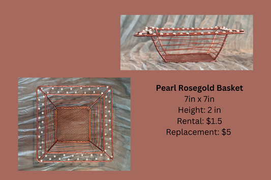 Pearl Rosegold Basket