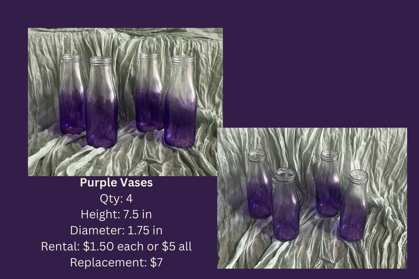 Purple Vases