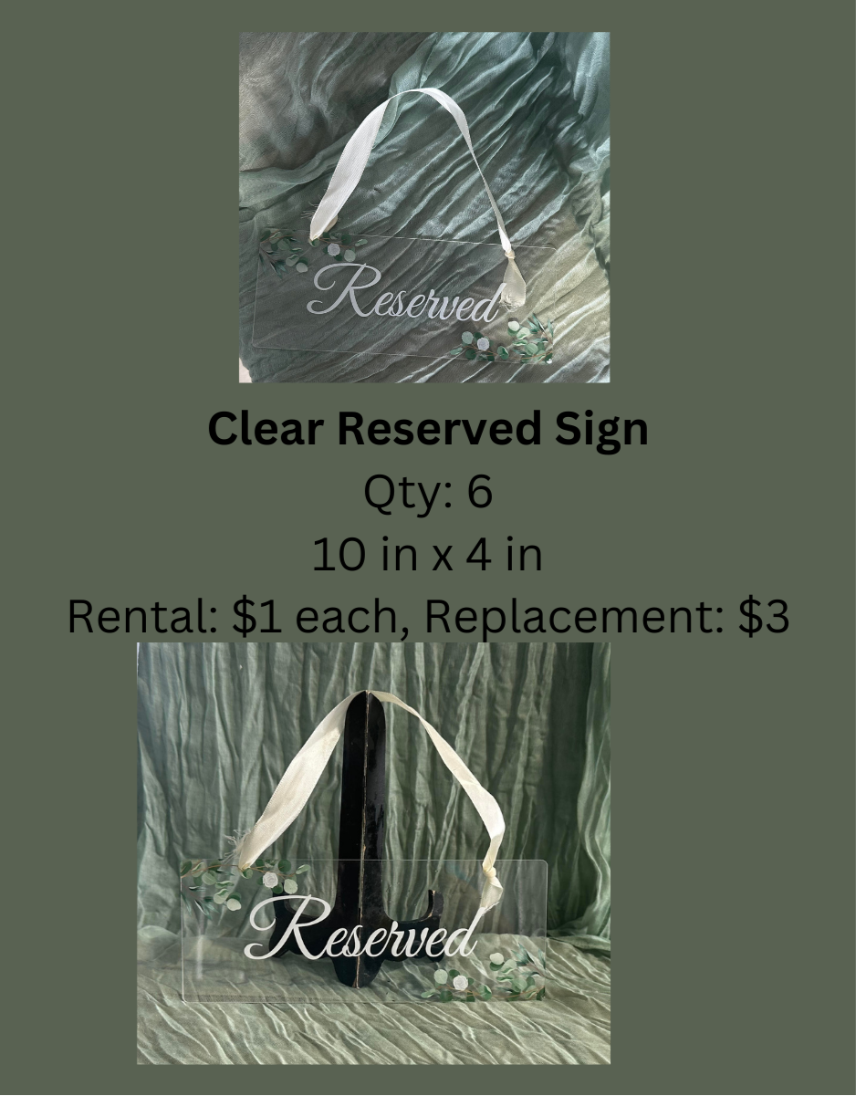 Clear Reserved Signs