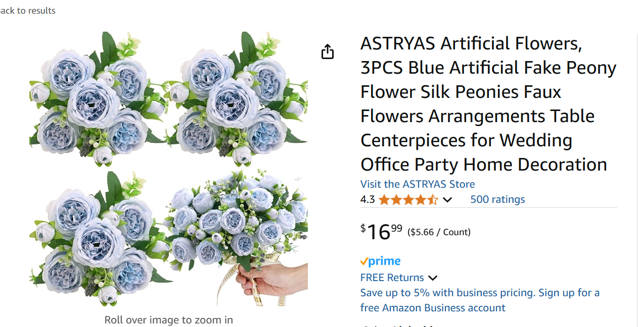Blue Peonies