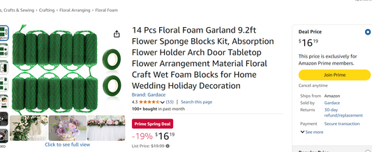 Floral Mud Sausages for Arch