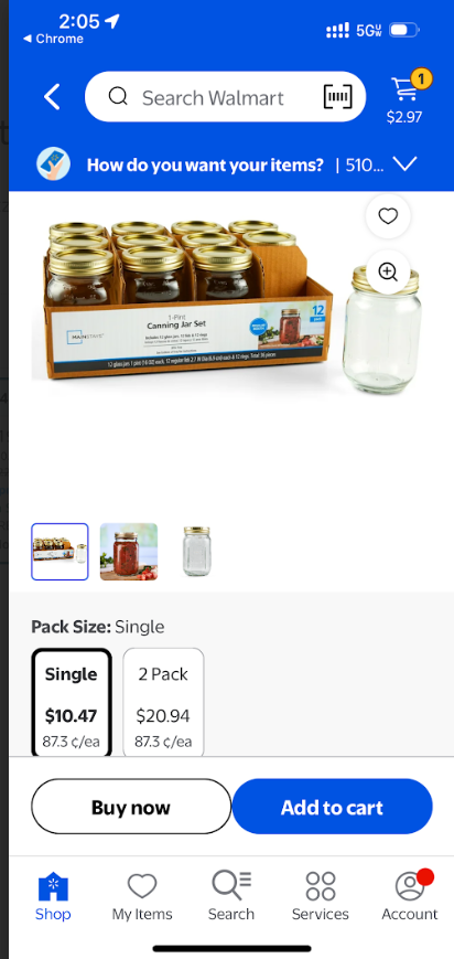 16 oz Mason Jars 12 pack