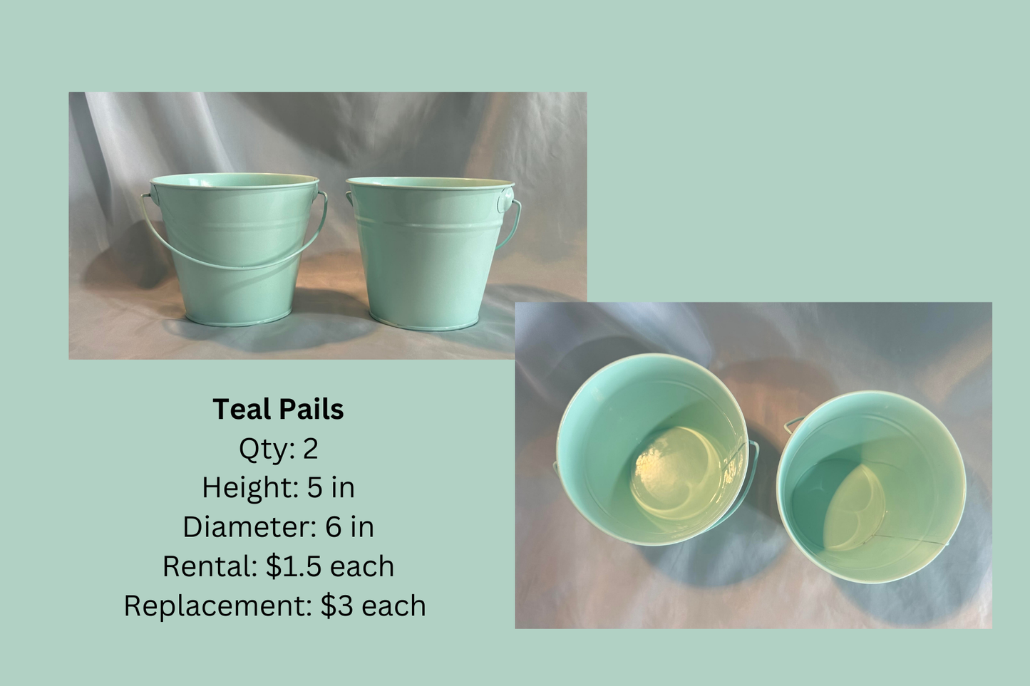 Teal Pails