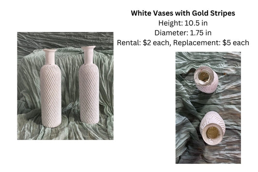 White Gold Vase