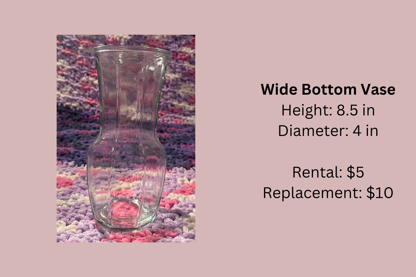 Wide Bottom Vase
