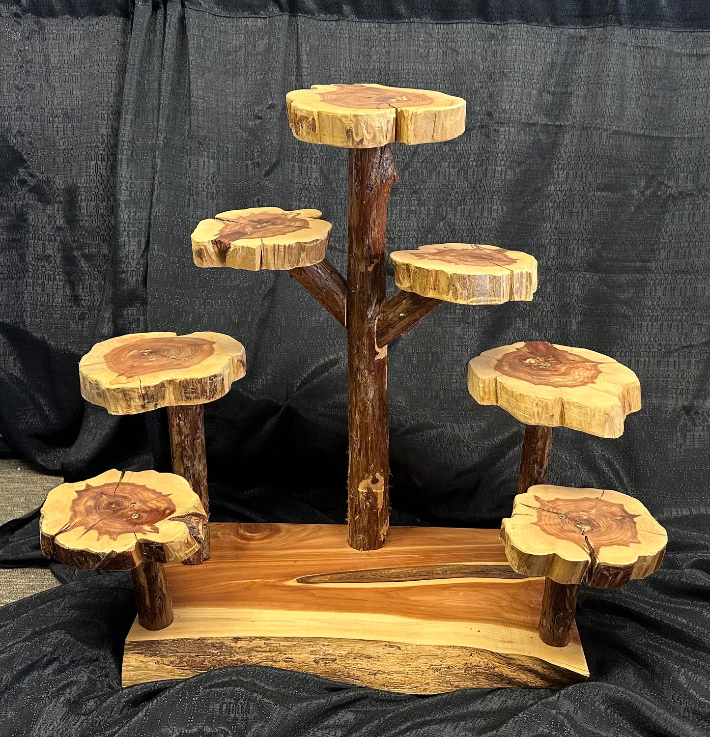 Wooden Tiered Cupcake Stand