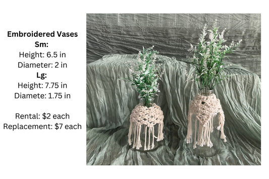Embroidered Vases